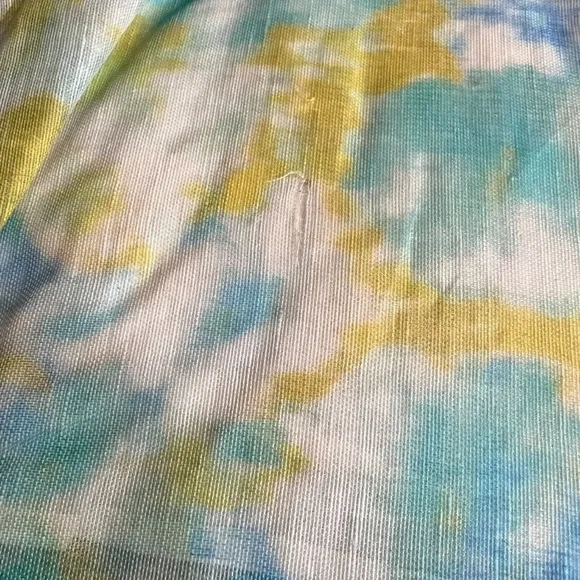 SOLD- Zimmermann High Tide Ikat Dress Set Green Blue Yellow - Picture 4 of 5